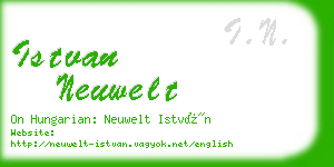 istvan neuwelt business card